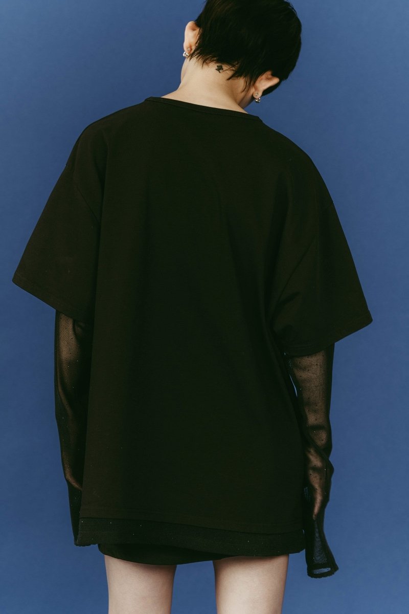 AI future layered t-shirt(unisex)/black - KNUTH MARF