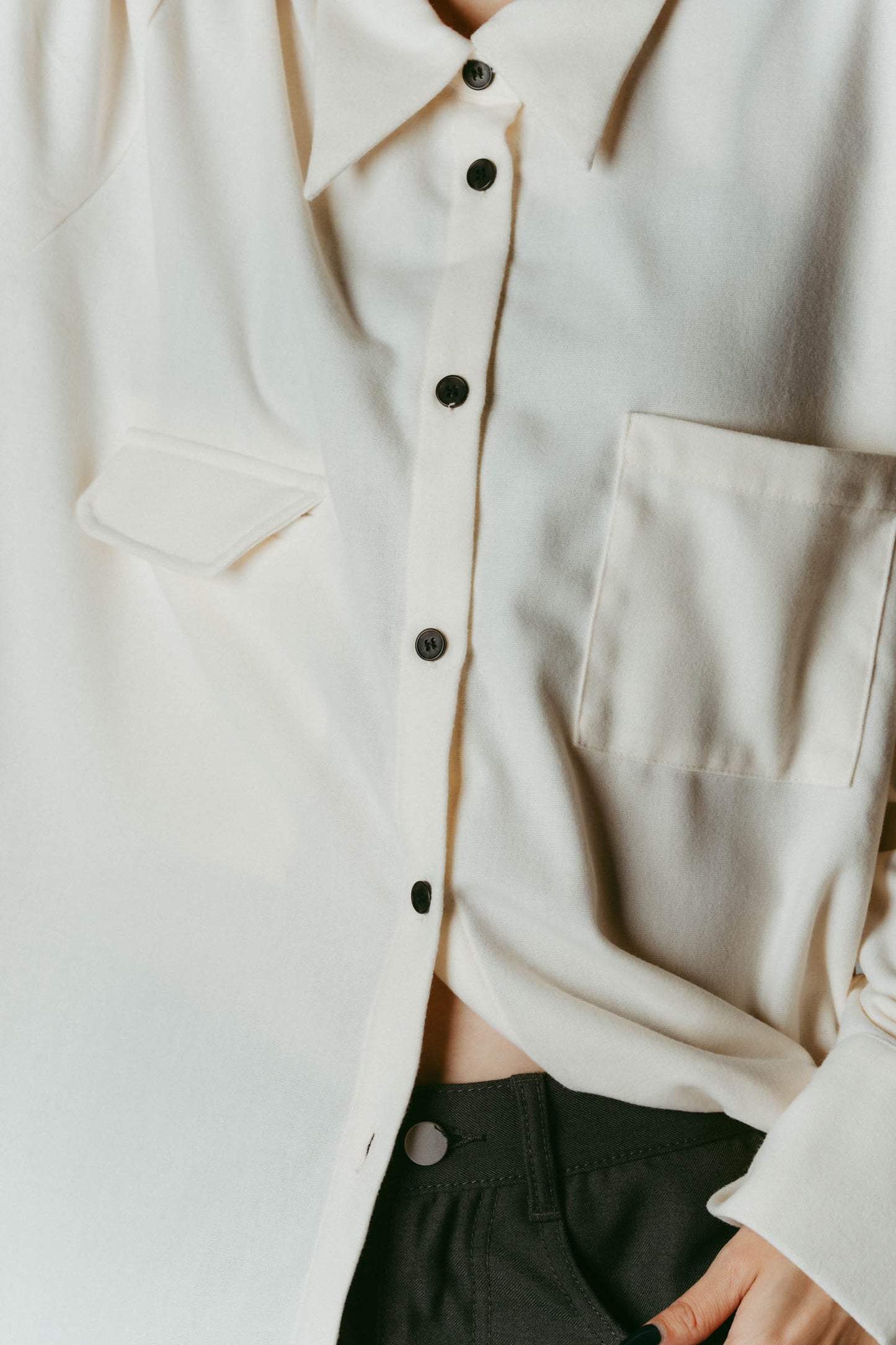 warm string shirt/2color
