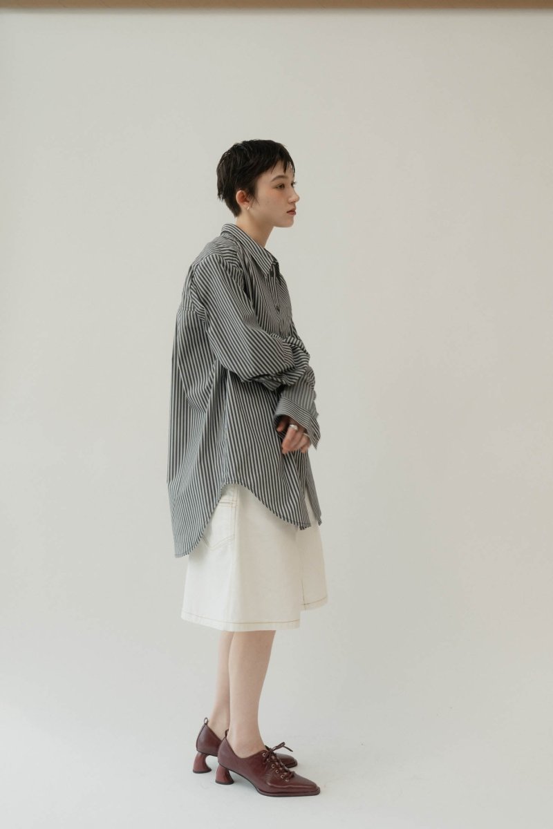 back label denim half pants/2color - KNUTH MARF