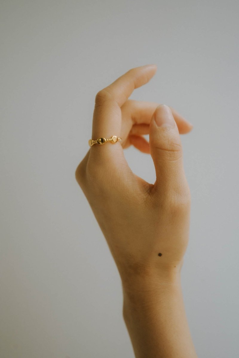 beads string 925 ring - KNUTH MARF