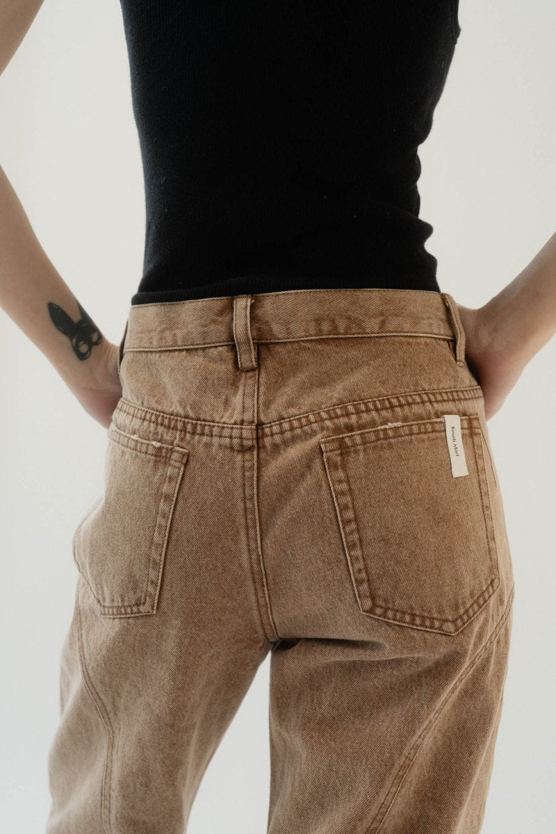 bell bottoms denim pants/cinnamon - KNUTH MARF