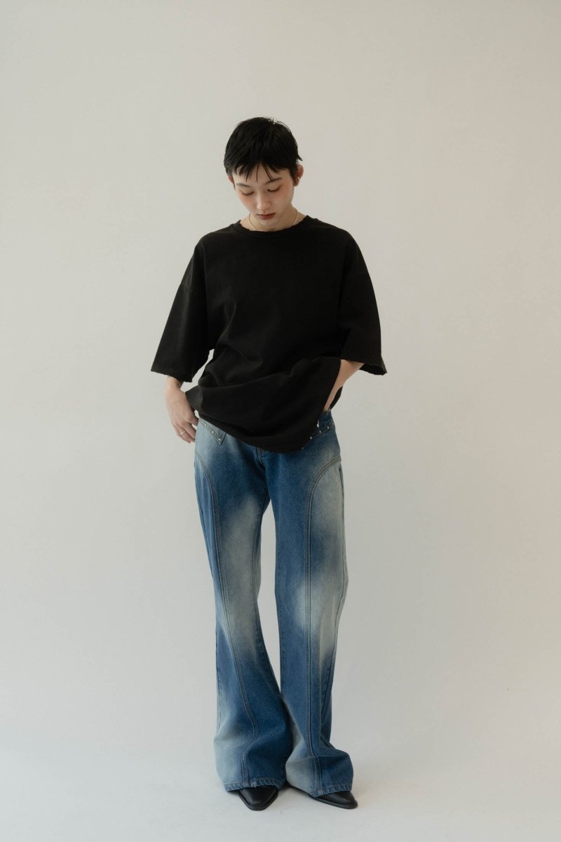 bell bottoms denim pants/ushi - KNUTH MARF