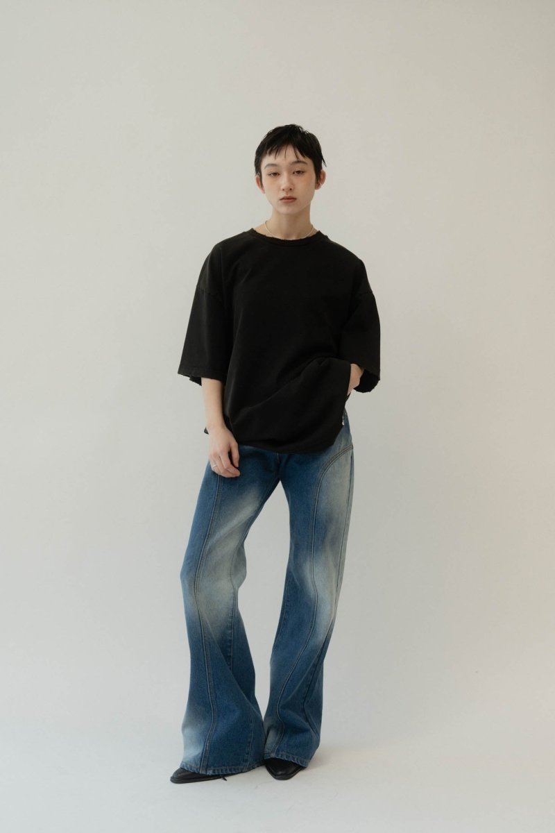 bell bottoms denim pants/ushi - KNUTH MARF