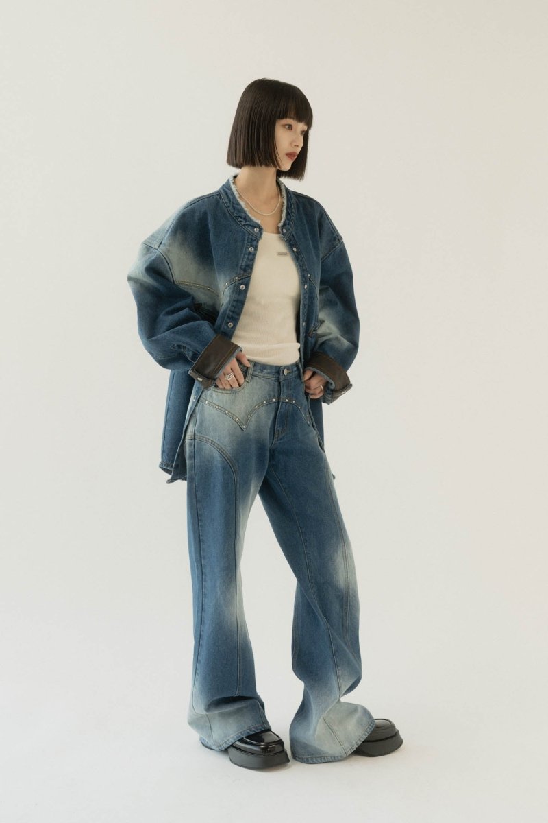 bell bottoms denim pants/ushi - KNUTH MARF