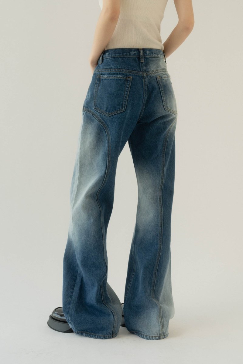 bell bottoms denim pants/ushi - KNUTH MARF