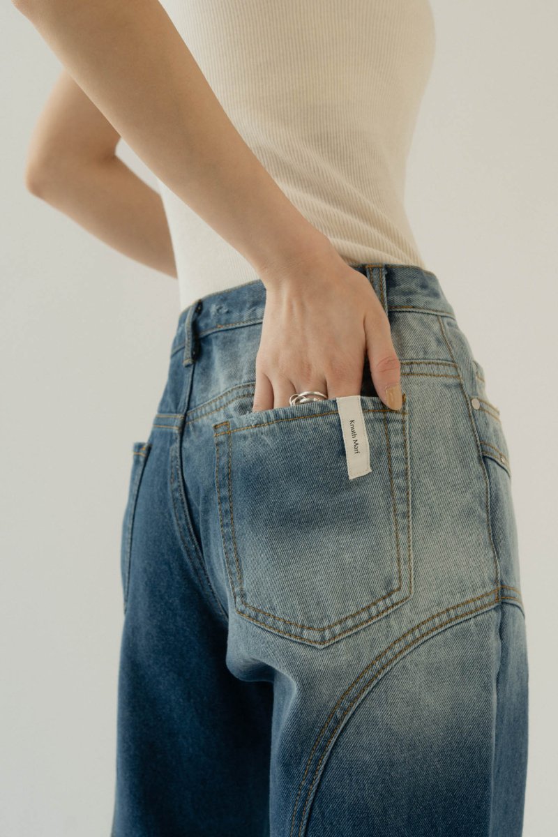 bell bottoms denim pants/ushi - KNUTH MARF