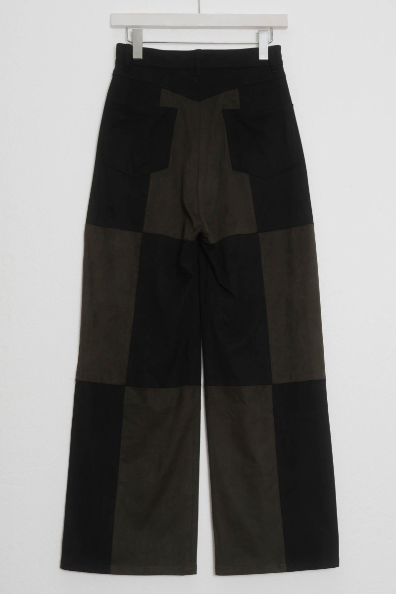 block check suede pants/2color - KNUTH MARF