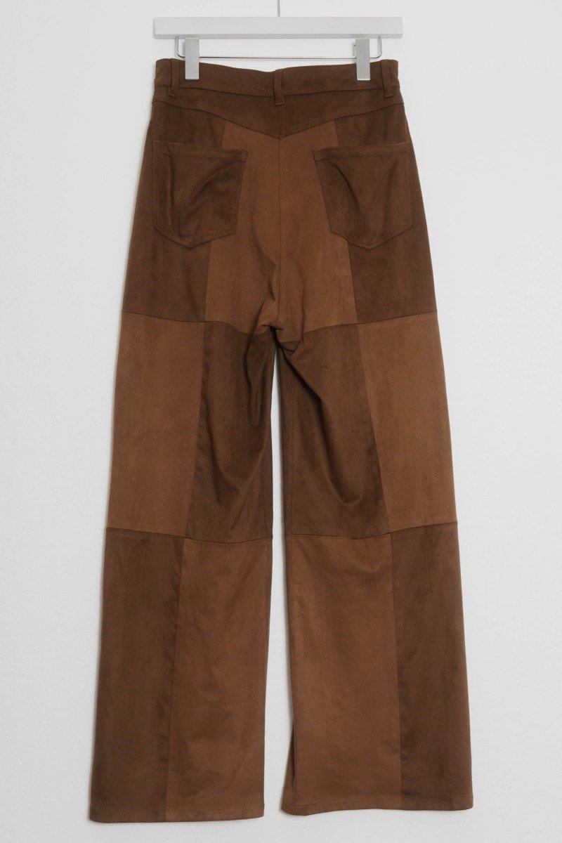 block check suede pants/2color - KNUTH MARF
