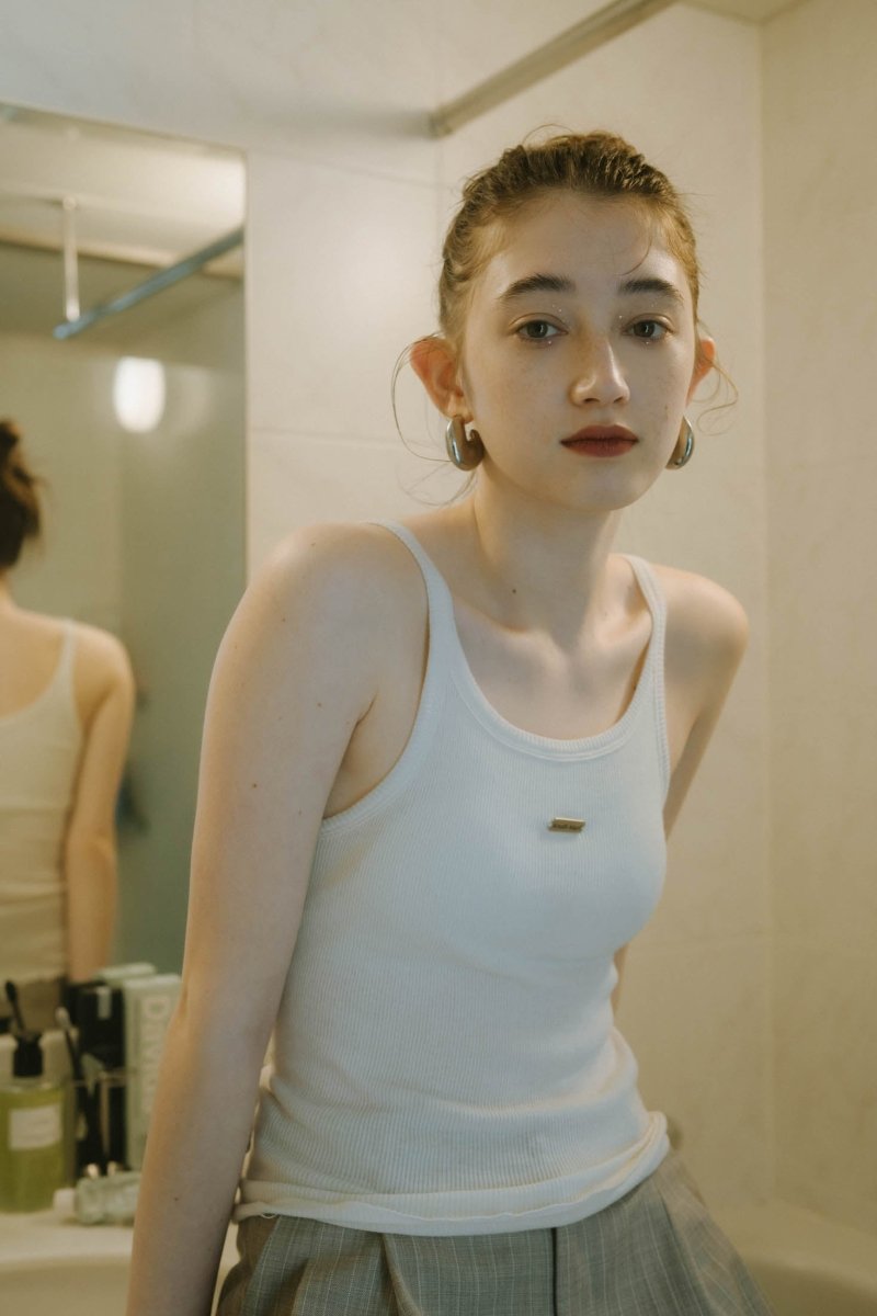cap in rib tank top/3color - KNUTH MARF