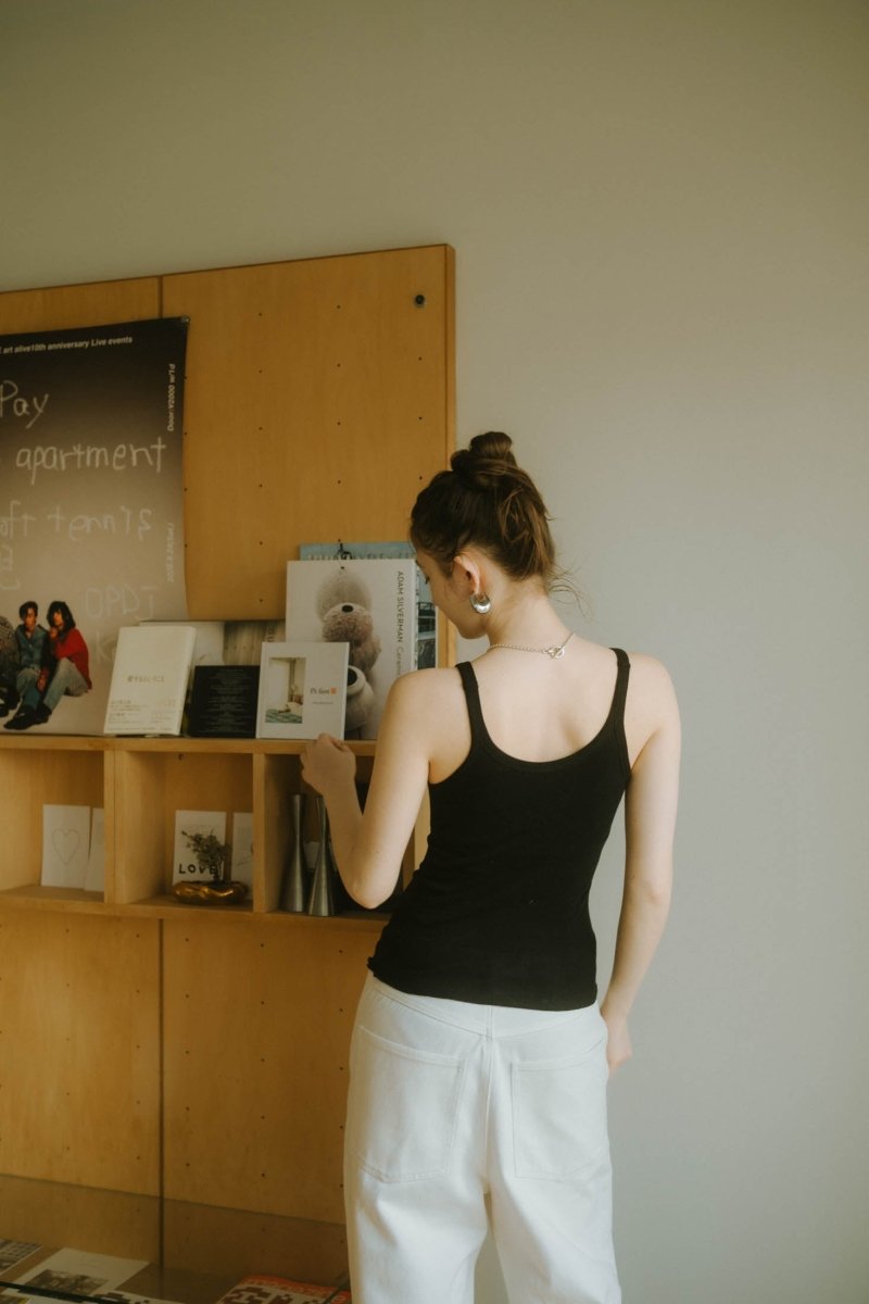 cap in rib tank top/3color - KNUTH MARF