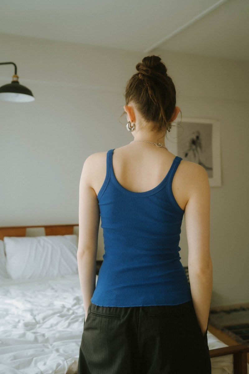 cap in rib tank top/3color - KNUTH MARF