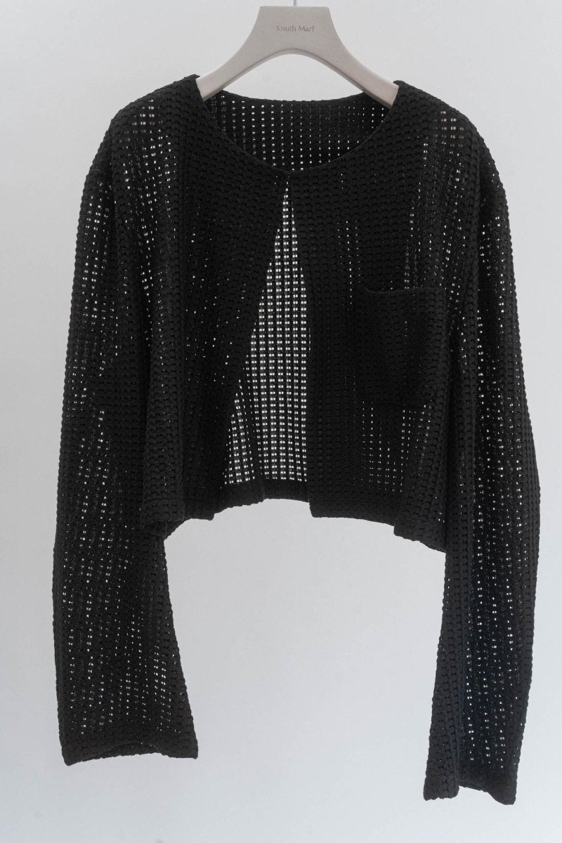 collarless jacket/mesh - KNUTH MARF