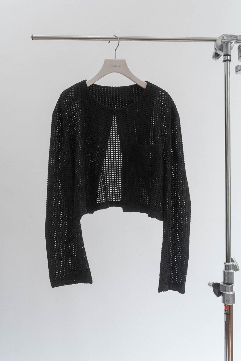 collarless jacket/mesh - KNUTH MARF