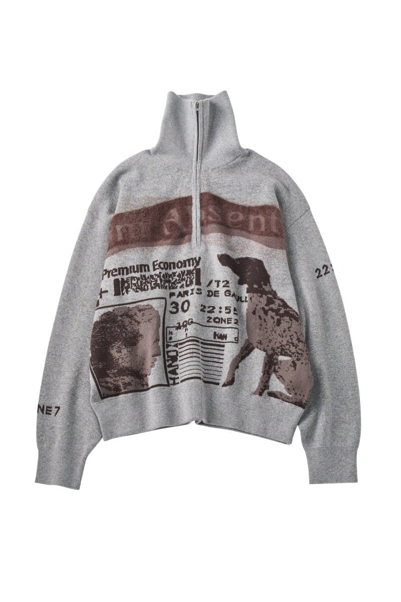 【最終値下げ】knuth marf ニット concept jacquard knit/gray | KNUTH MARF