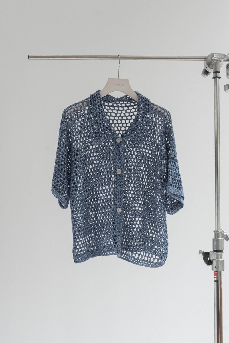 crochet knit shirt/2color - KNUTH MARF
