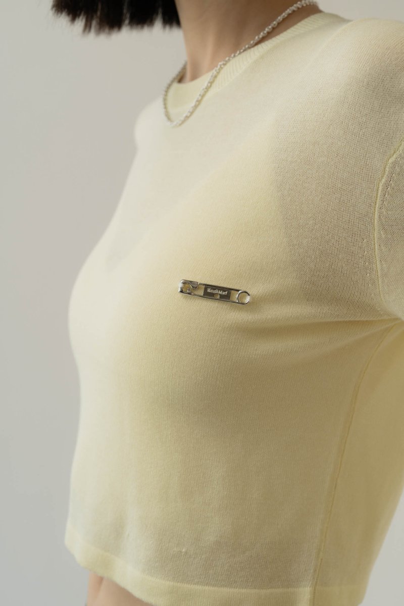 cropped sheer knit/3color - KNUTH MARF