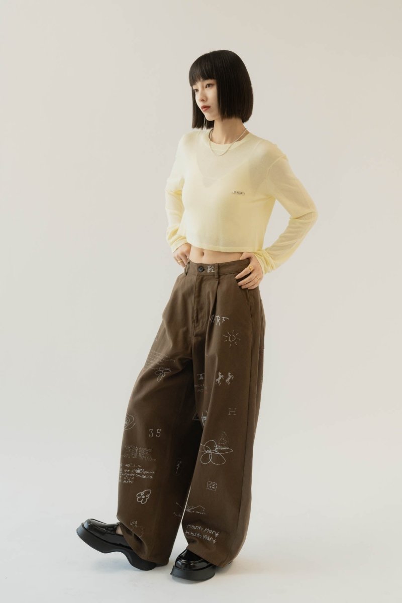 cropped sheer knit/3color - KNUTH MARF