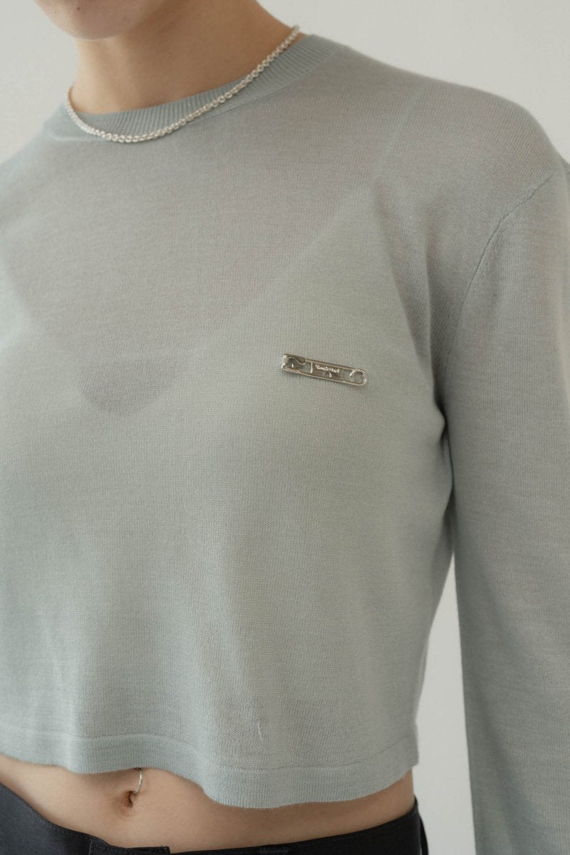 cropped sheer knit/3color - KNUTH MARF
