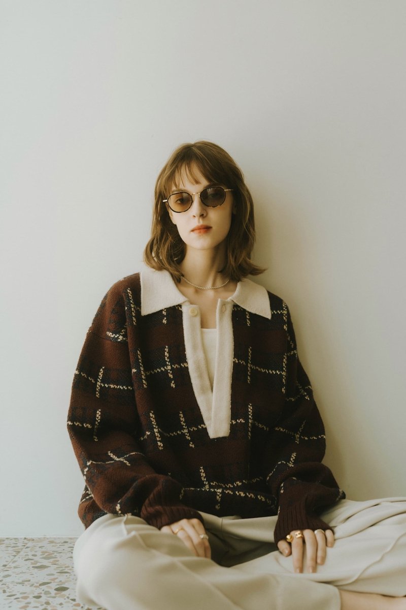crown panto sunglasses/bekko - KNUTH MARF