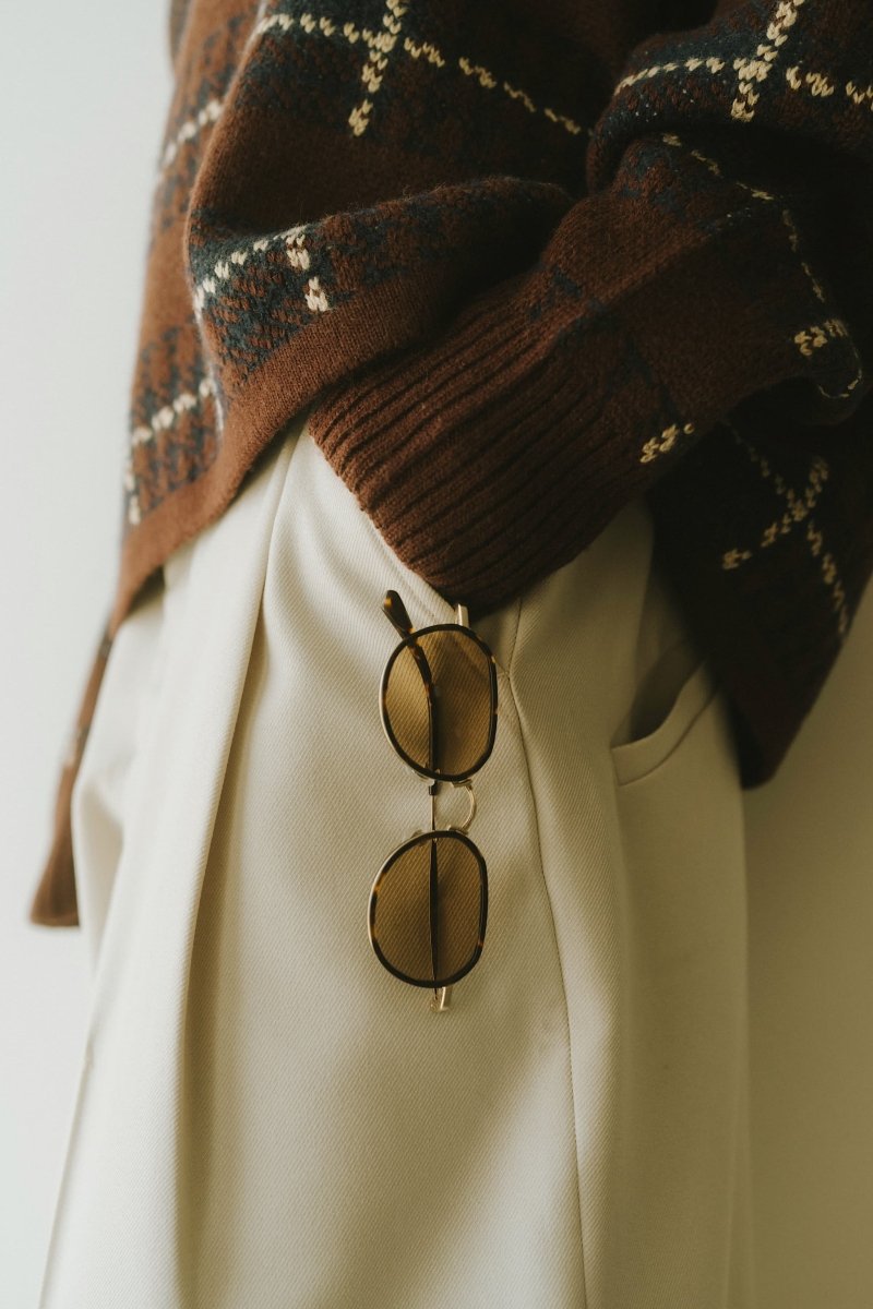 crown panto sunglasses/bekko - KNUTH MARF