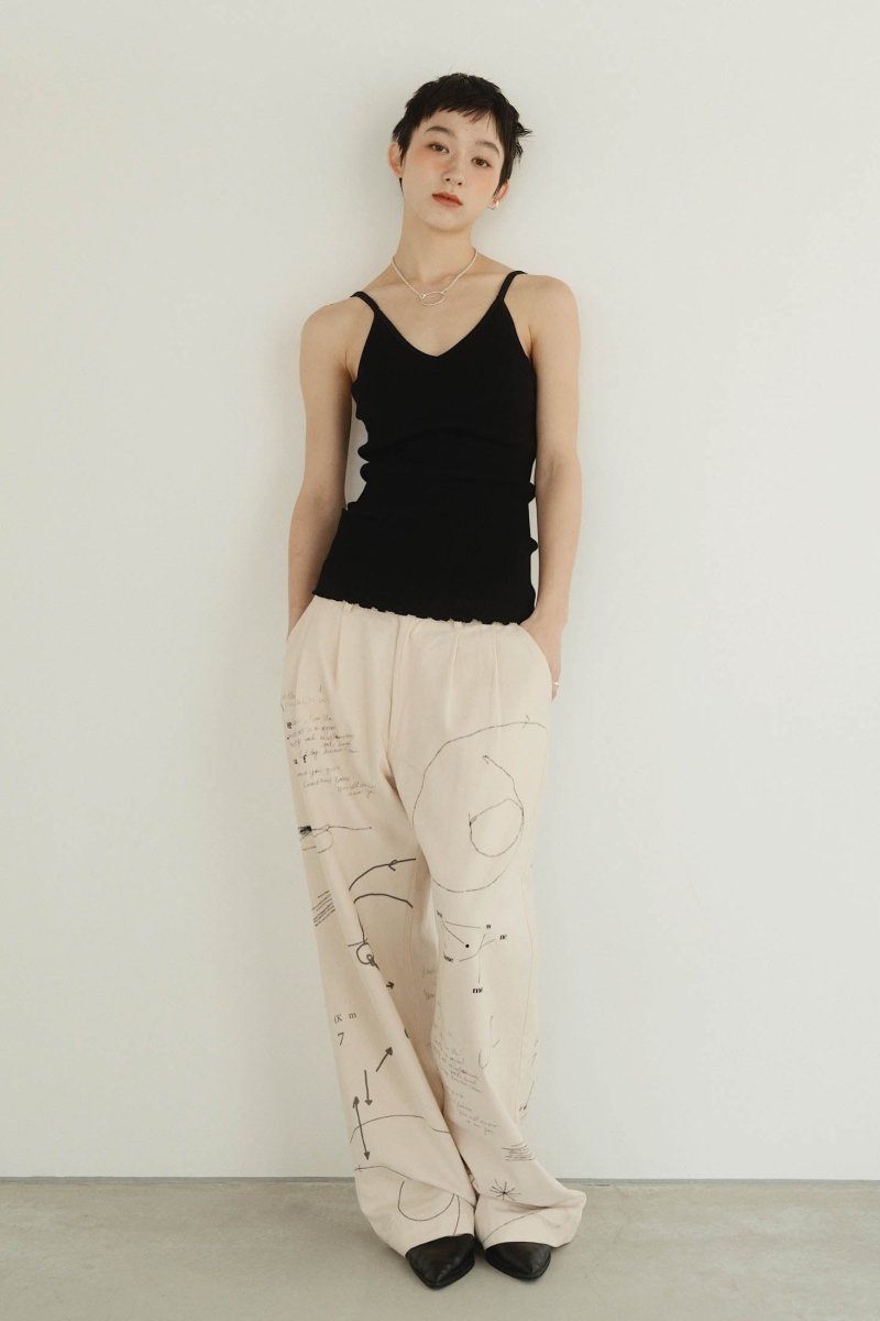 cup in vneck camisole/2color - KNUTH MARF