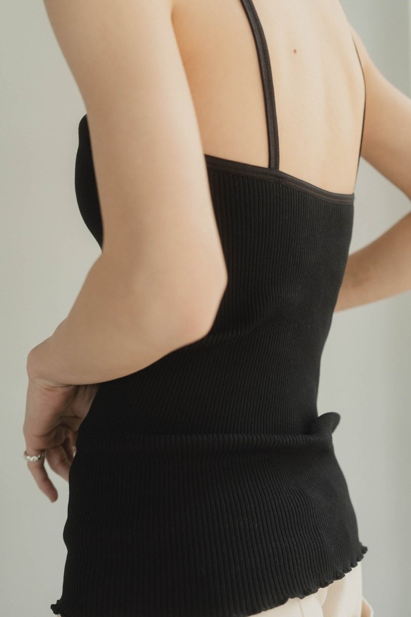 cup in vneck camisole/2color - KNUTH MARF