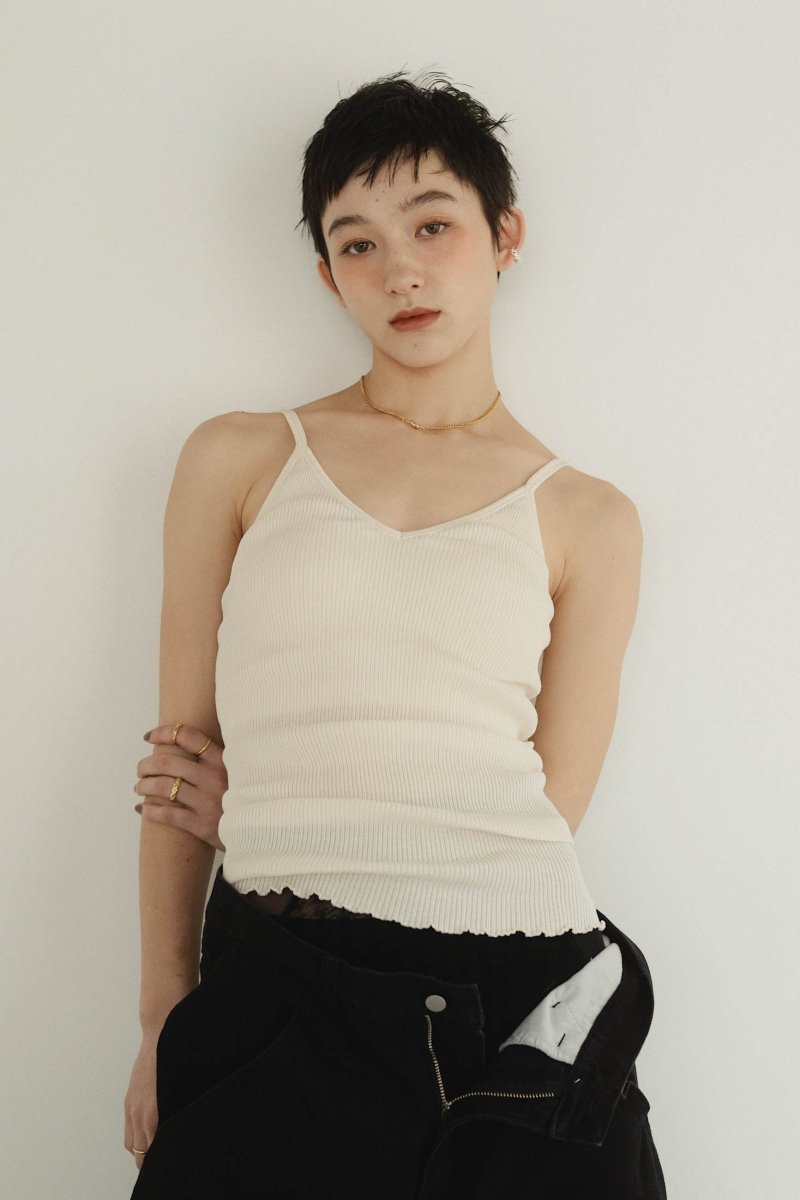 cup in vneck camisole/2color - KNUTH MARF