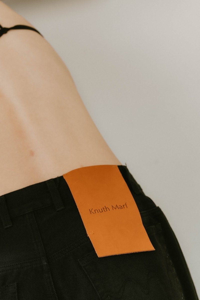damage denim pants/blackblack - KNUTH MARF