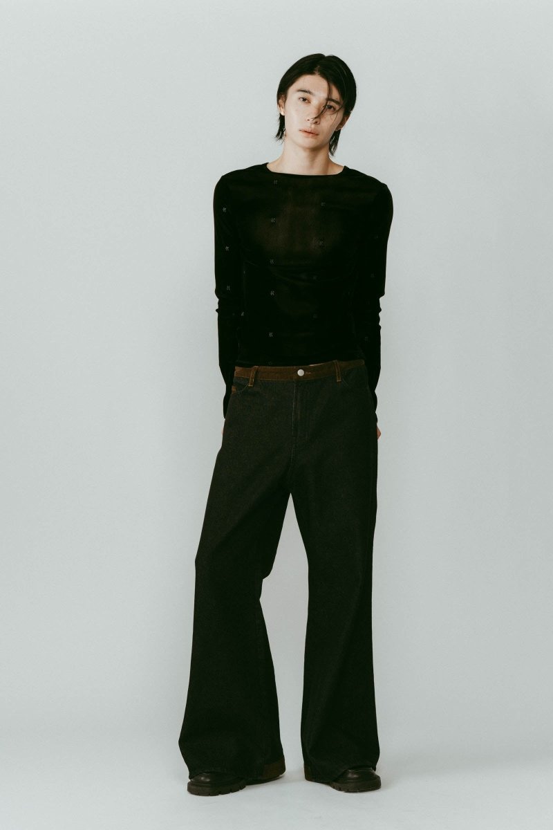 denim baggy pants(unisex)/2color - KNUTH MARF