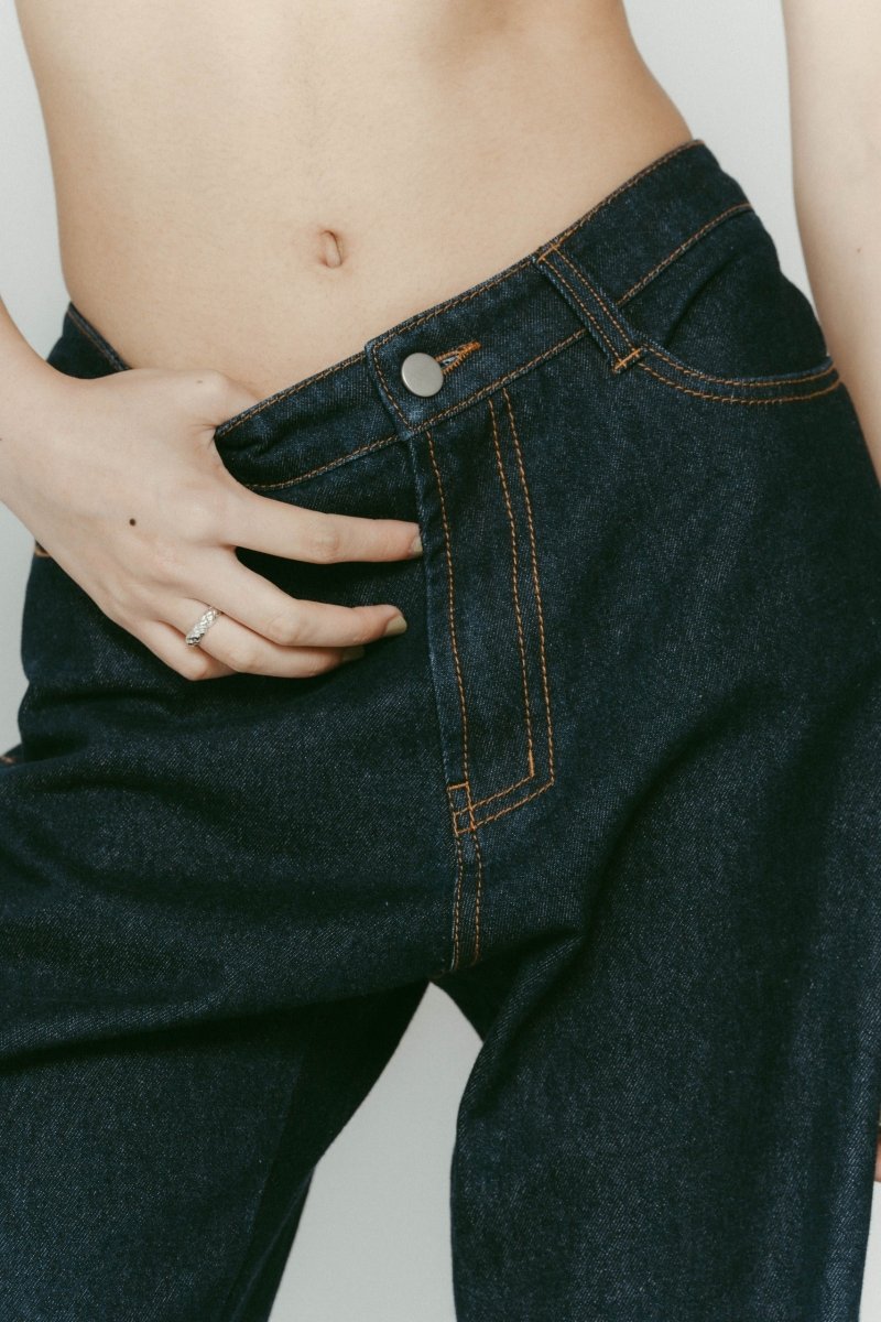denim baggy pants(unisex)/2color - KNUTH MARF