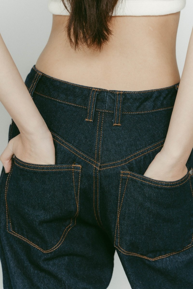 denim baggy pants(unisex)/2color - KNUTH MARF