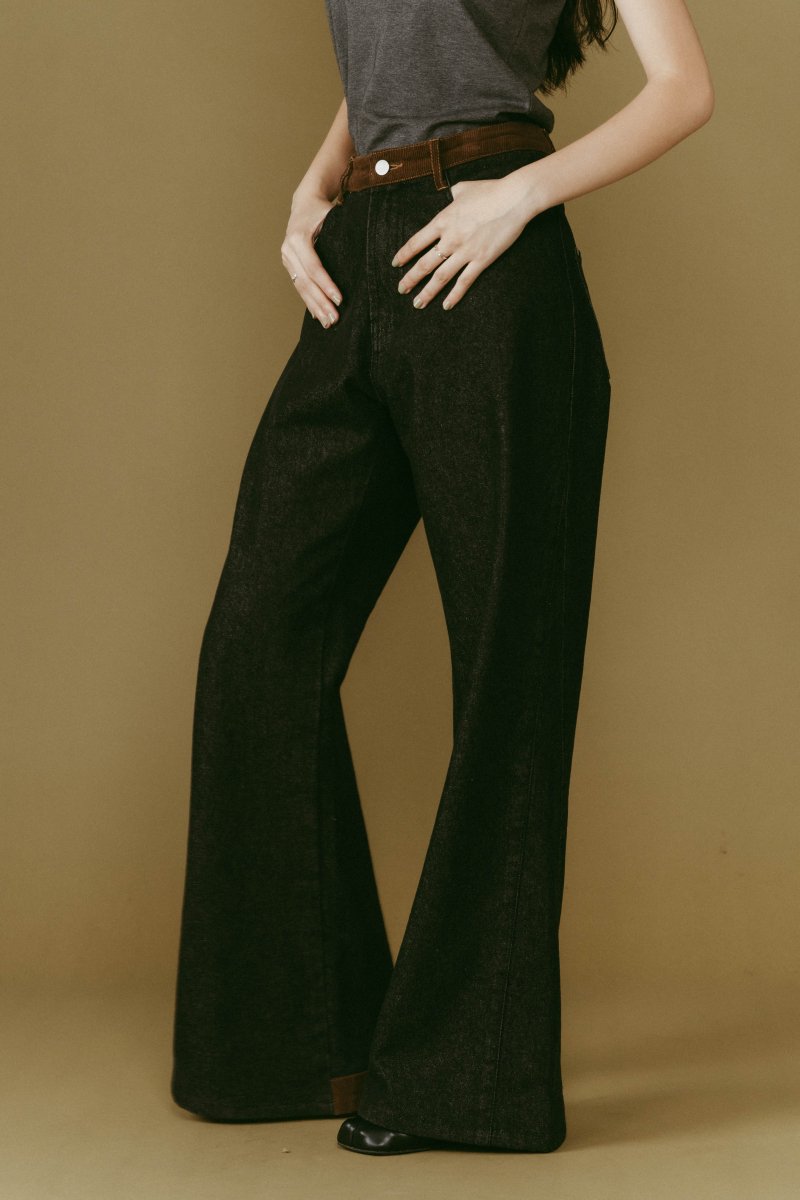 denim baggy pants(unisex)/2color - KNUTH MARF
