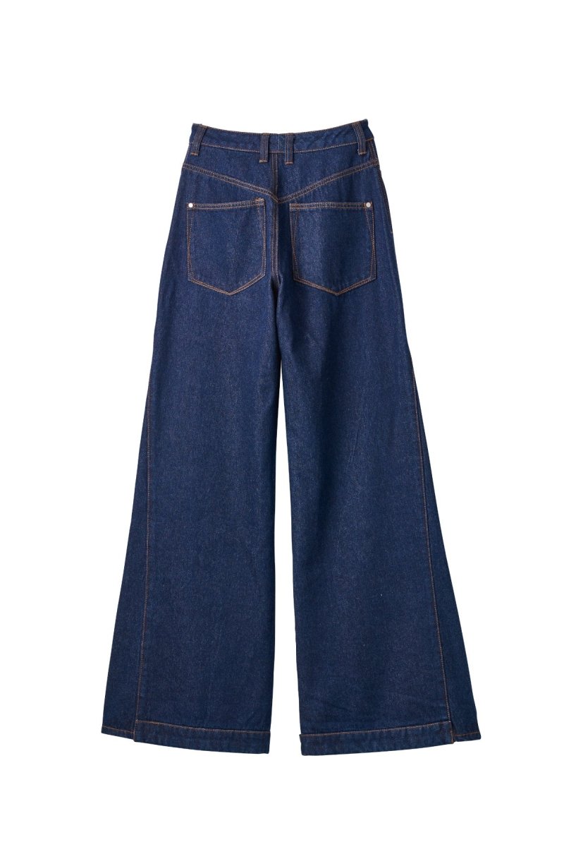 denim baggy pants(unisex)/2color - KNUTH MARF