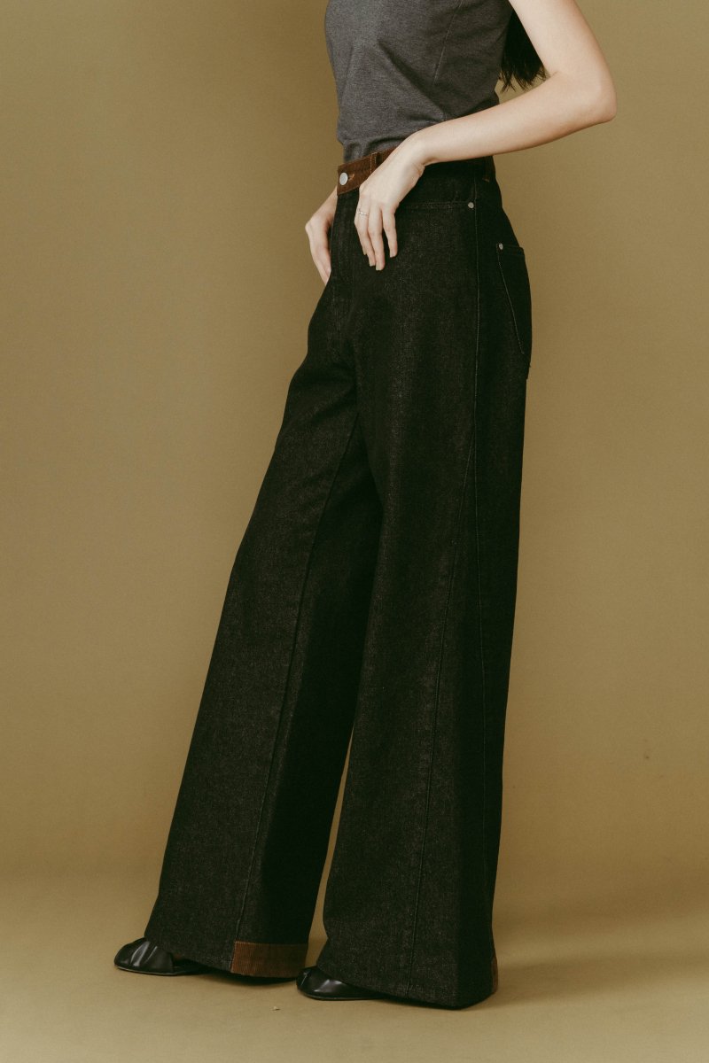 denim baggy pants(unisex)/2color - KNUTH MARF