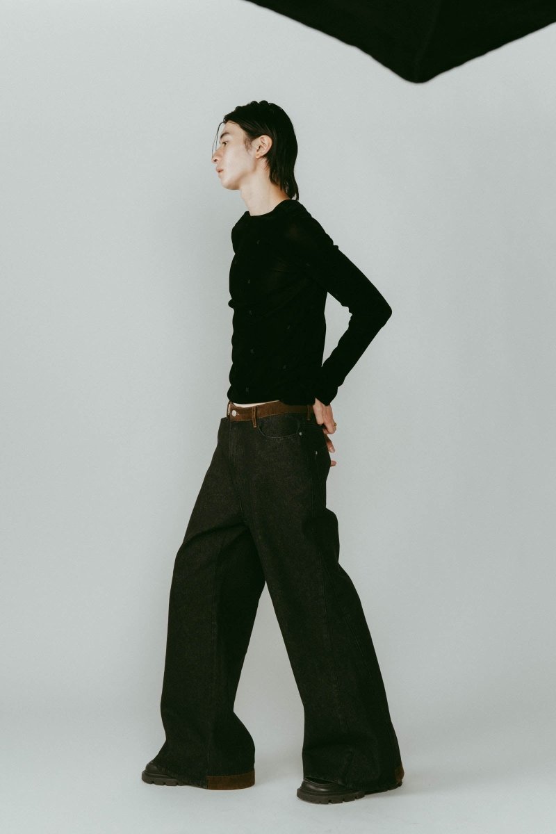 denim baggy pants(unisex)/2color - KNUTH MARF