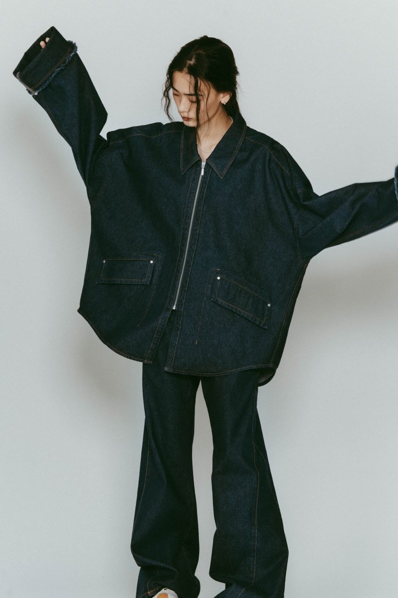 denim over shirt jacket(unisex)/2color - KNUTH MARF