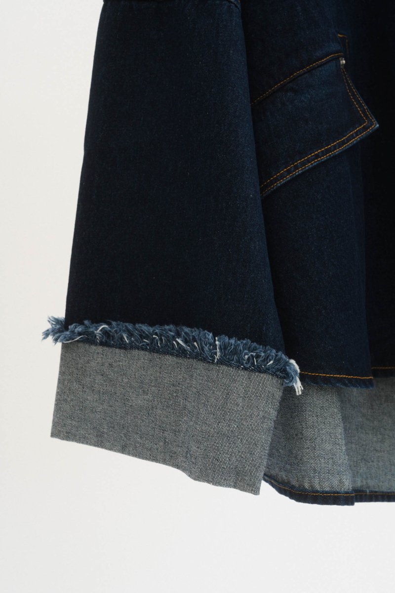 denim over shirt jacket(unisex)/indigo - KNUTH MARF