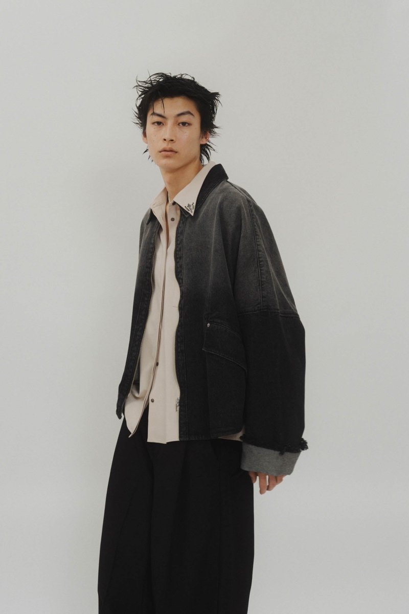 denim over shirt jacket(unisex)/vintageblack - KNUTH MARF
