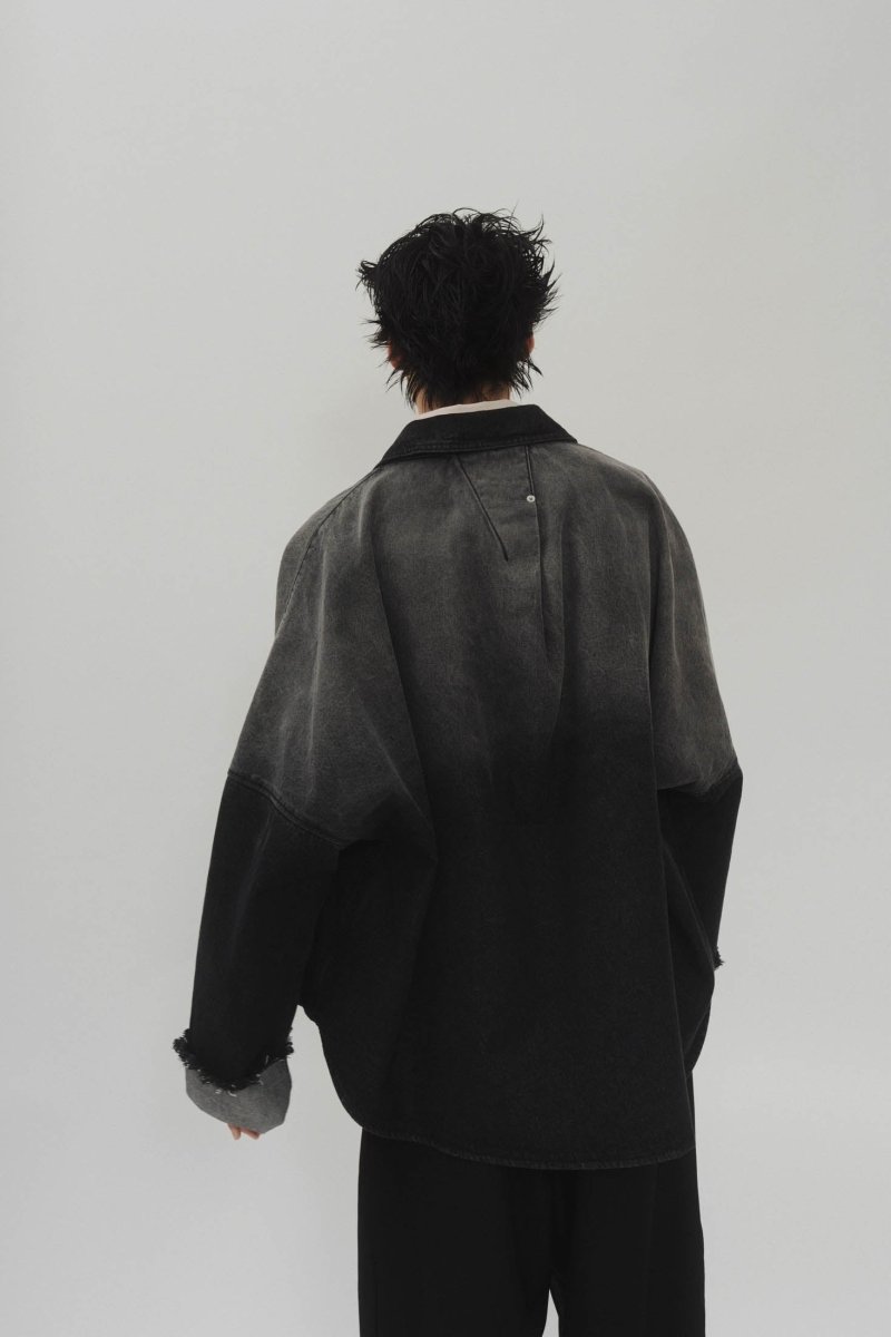 denim over shirt jacket(unisex)/vintageblack - KNUTH MARF
