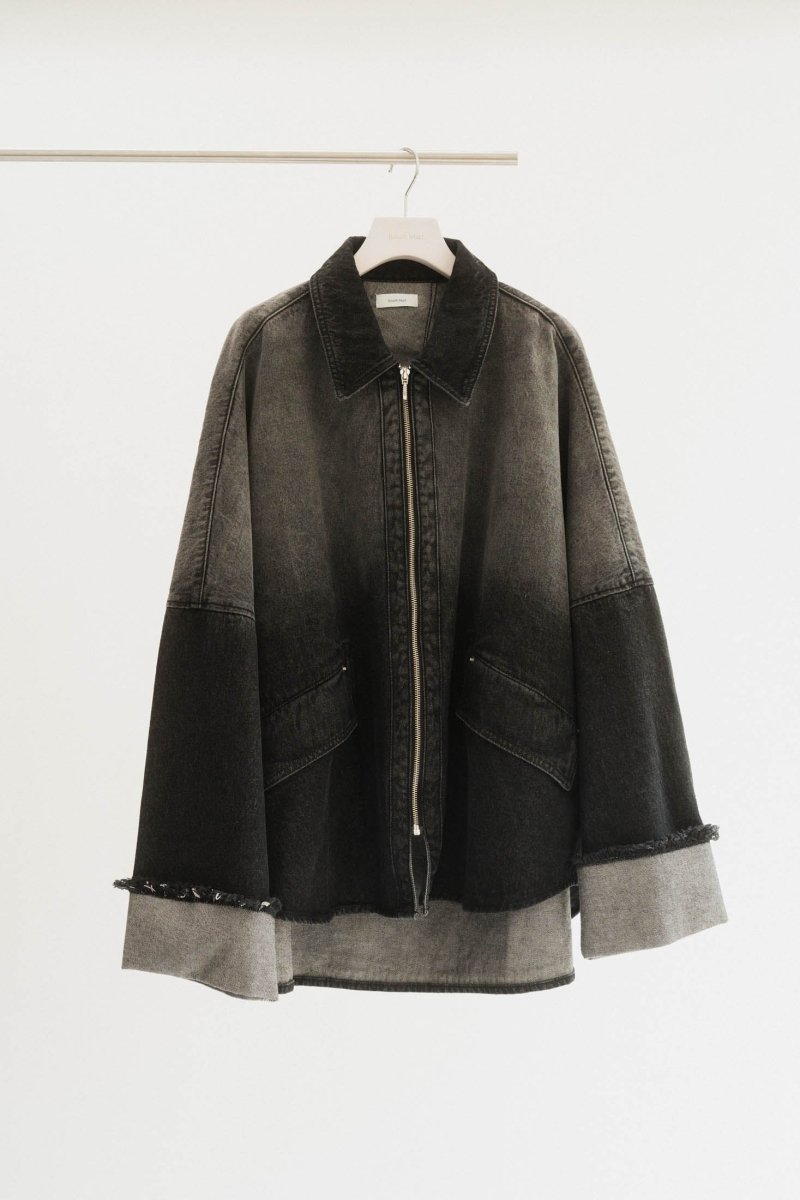denim over shirt jacket(unisex)/vintageblack - KNUTH MARF