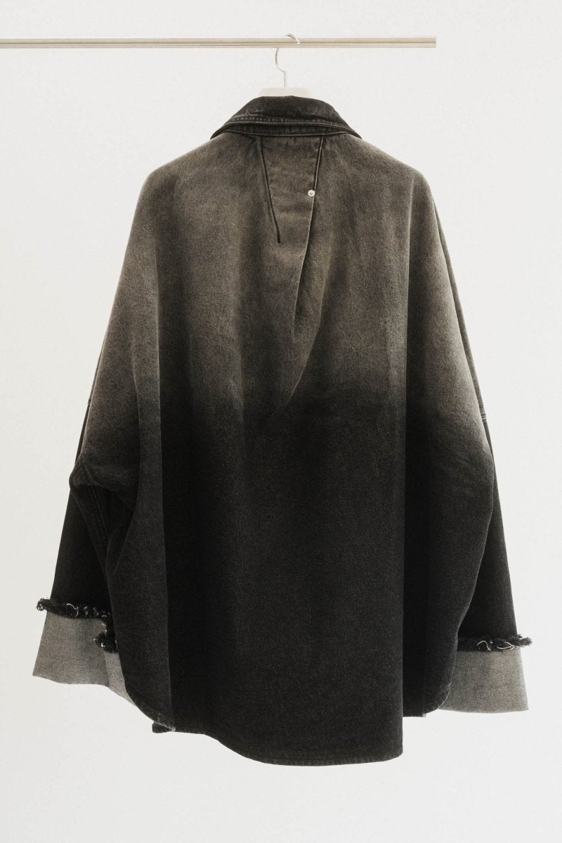 denim over shirt jacket(unisex)/vintageblack - KNUTH MARF