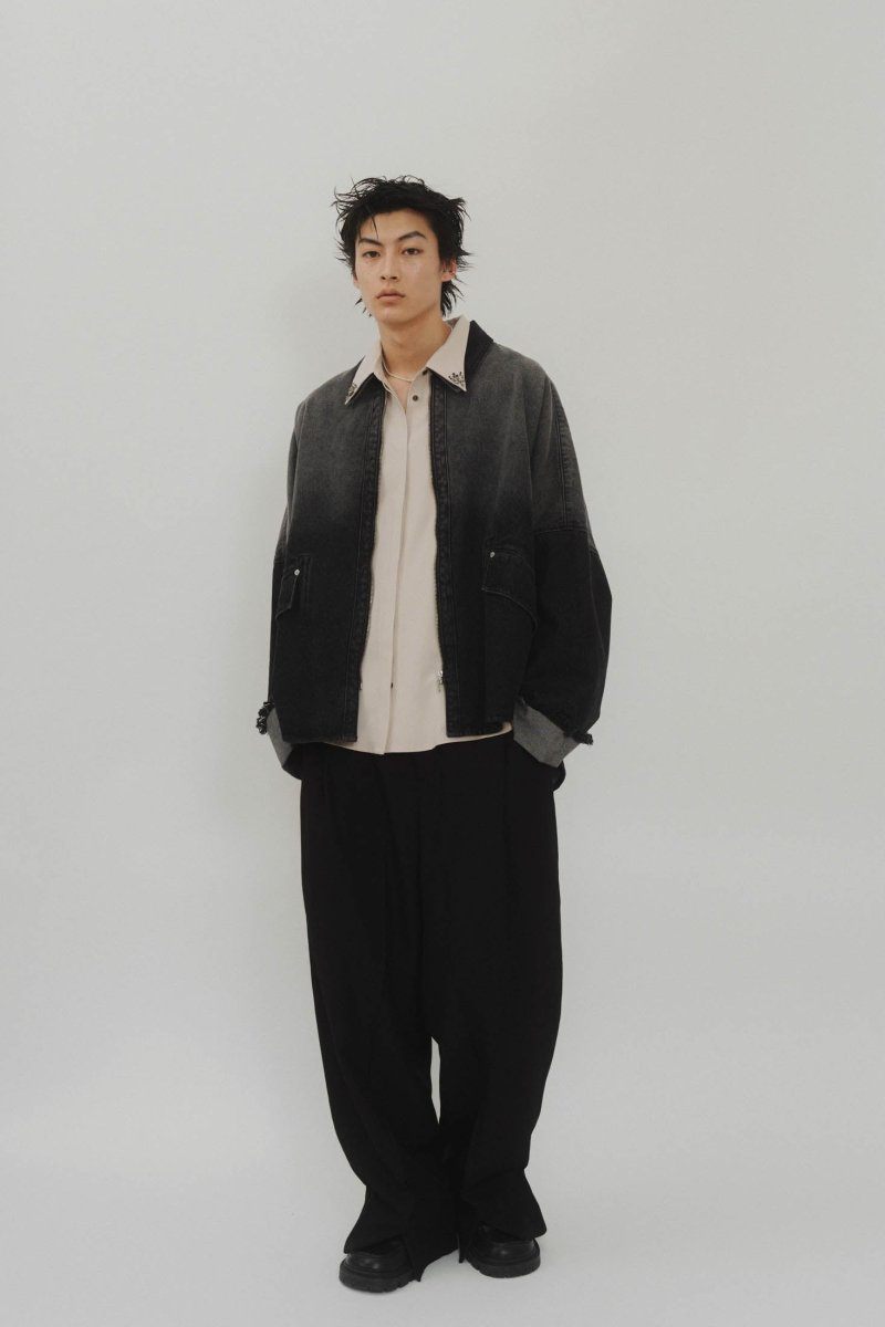 denim over shirt jacket(unisex)/vintageblack - KNUTH MARF