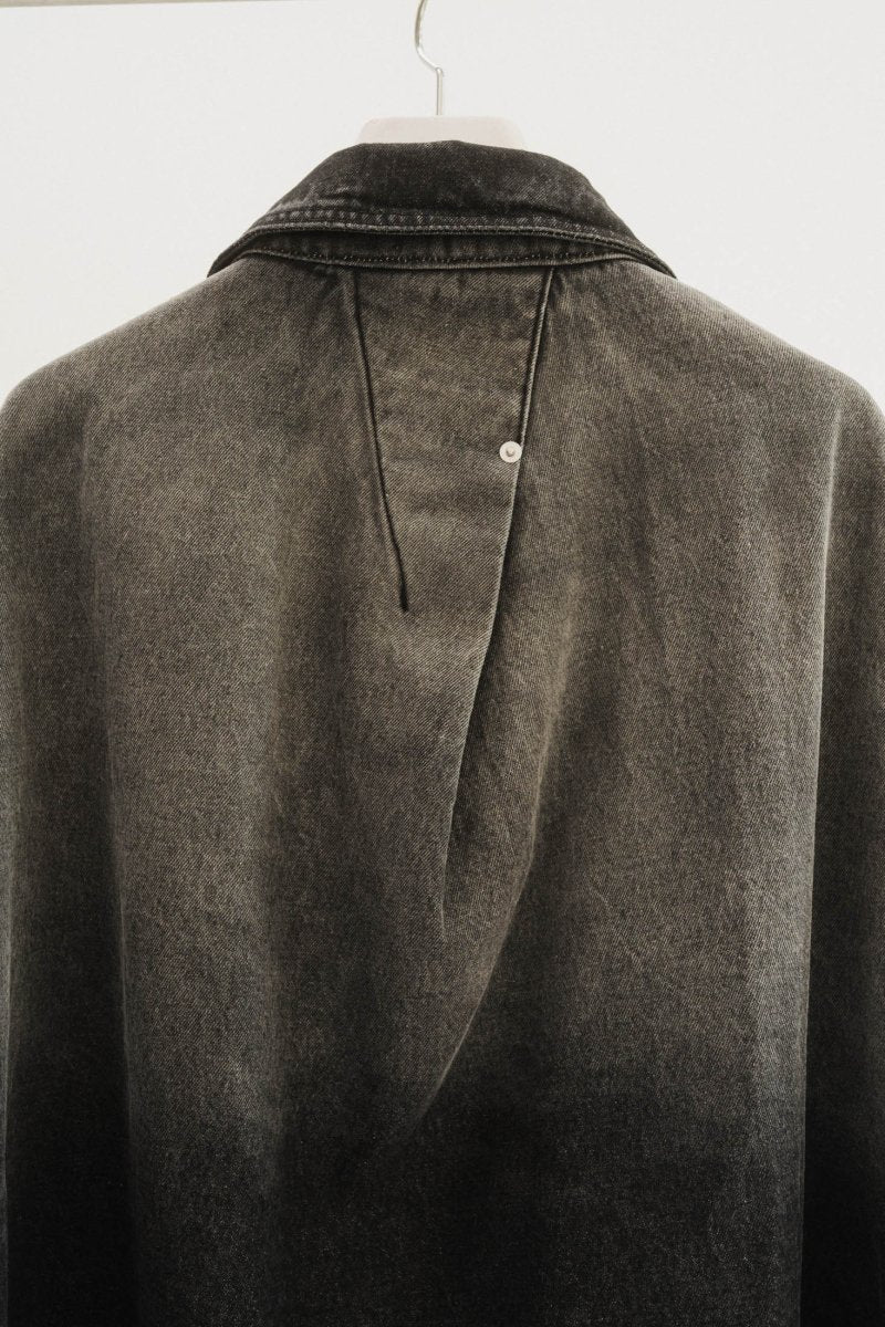 denim over shirt jacket(unisex)/vintageblack - KNUTH MARF