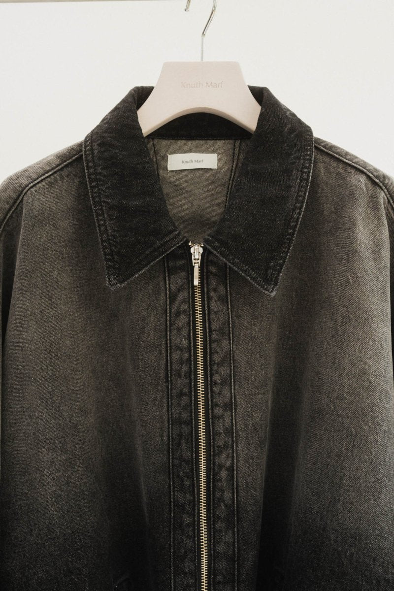 denim over shirt jacket(unisex)/vintageblack - KNUTH MARF