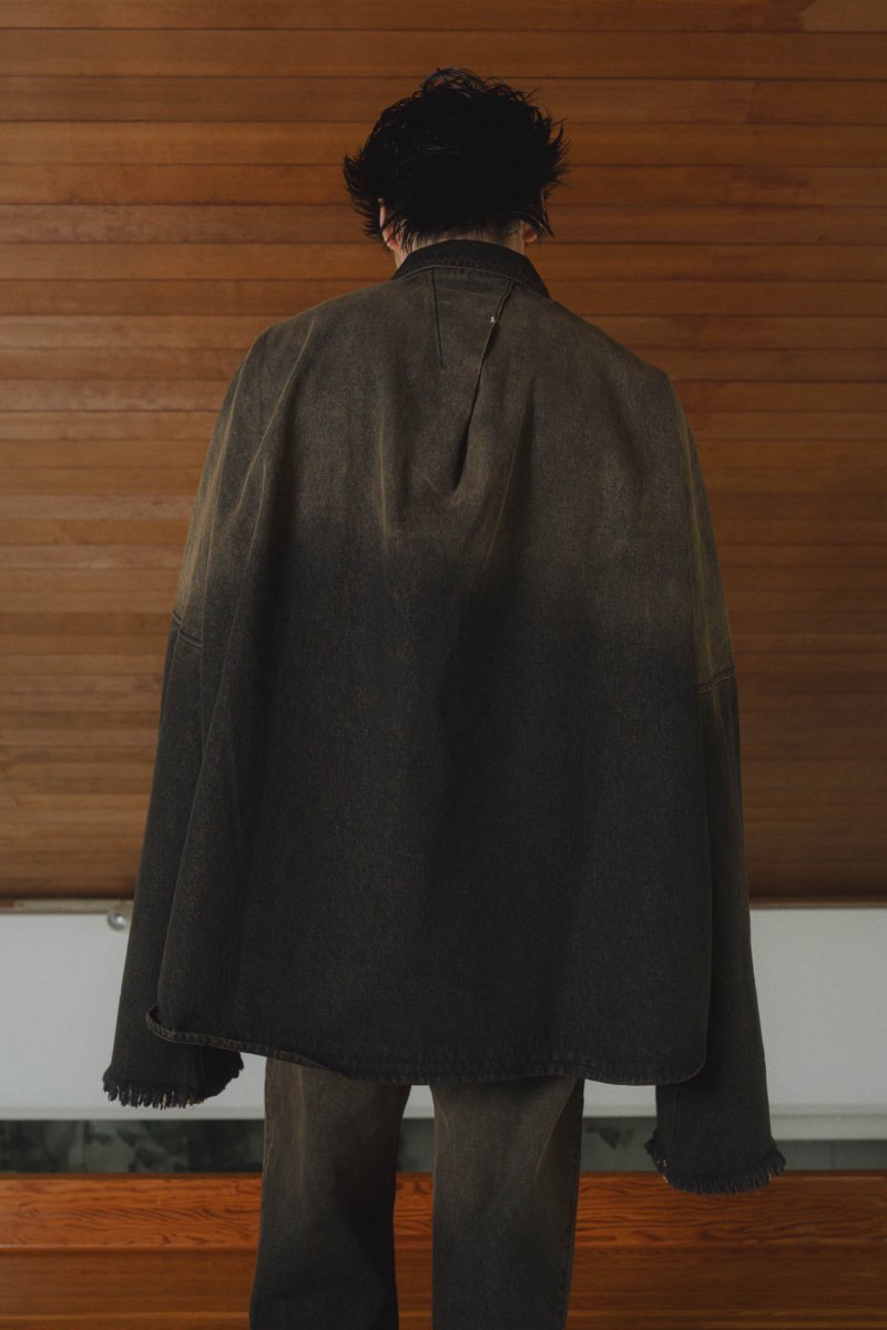 denim over shirt jacket(unisex)/vintageyellow - KNUTH MARF