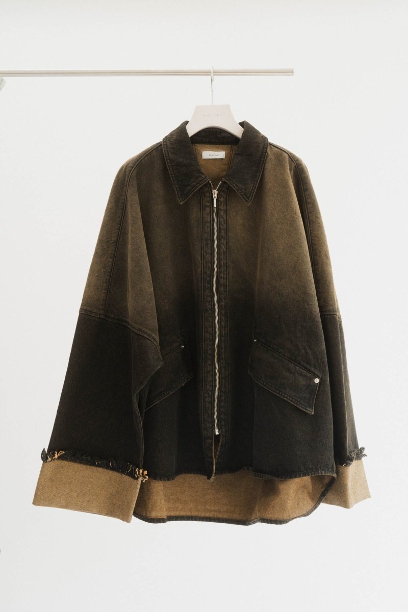 denim over shirt jacket(unisex)/vintageyellow - KNUTH MARF