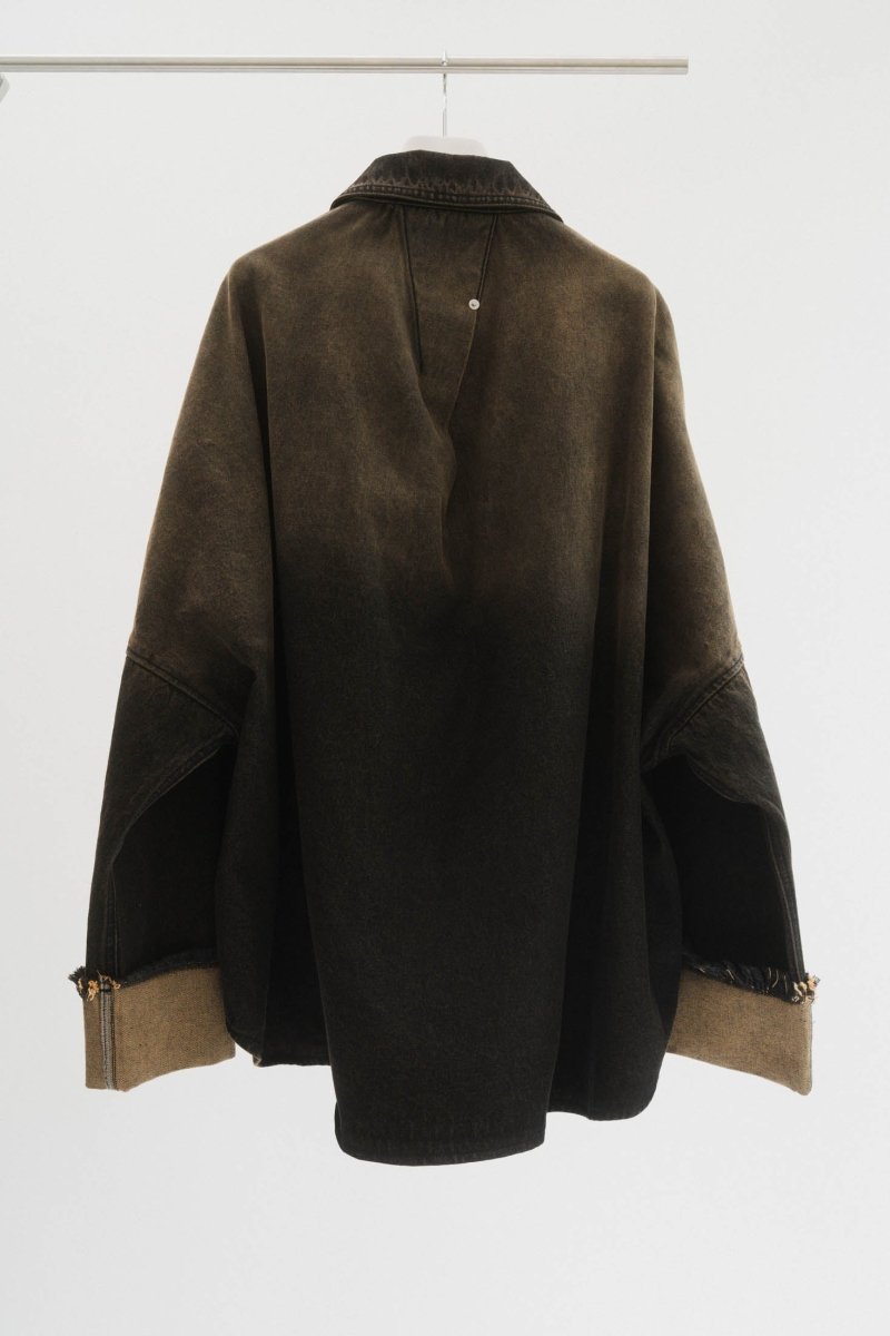 denim over shirt jacket(unisex)/vintageyellow - KNUTH MARF
