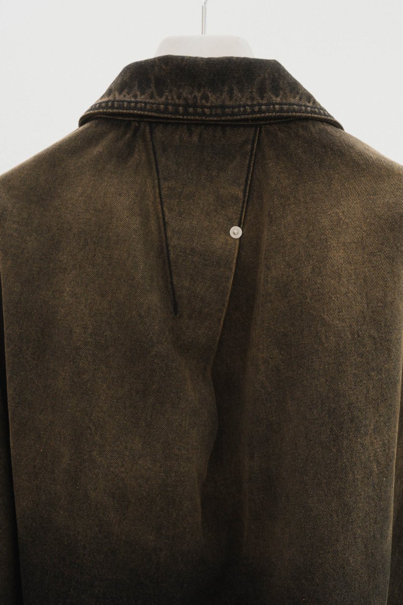 denim over shirt jacket(unisex)/vintageyellow - KNUTH MARF