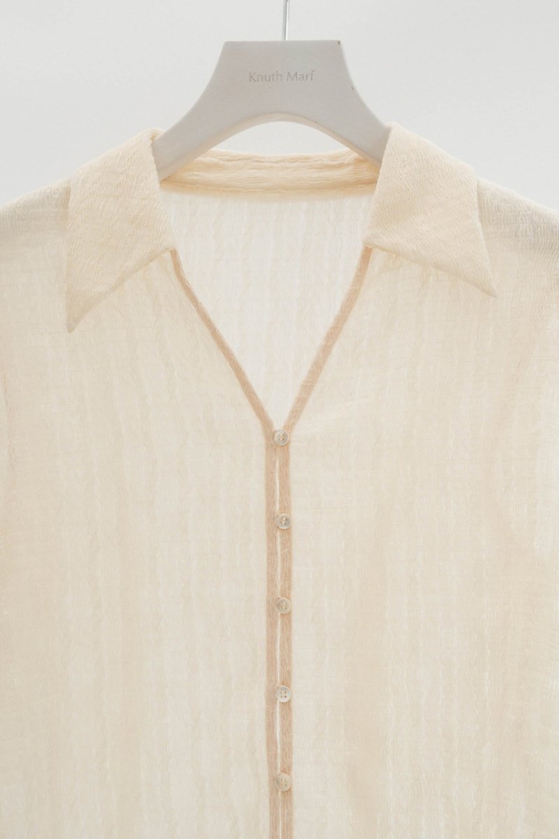 design sheer shirt/2color - KNUTH MARF