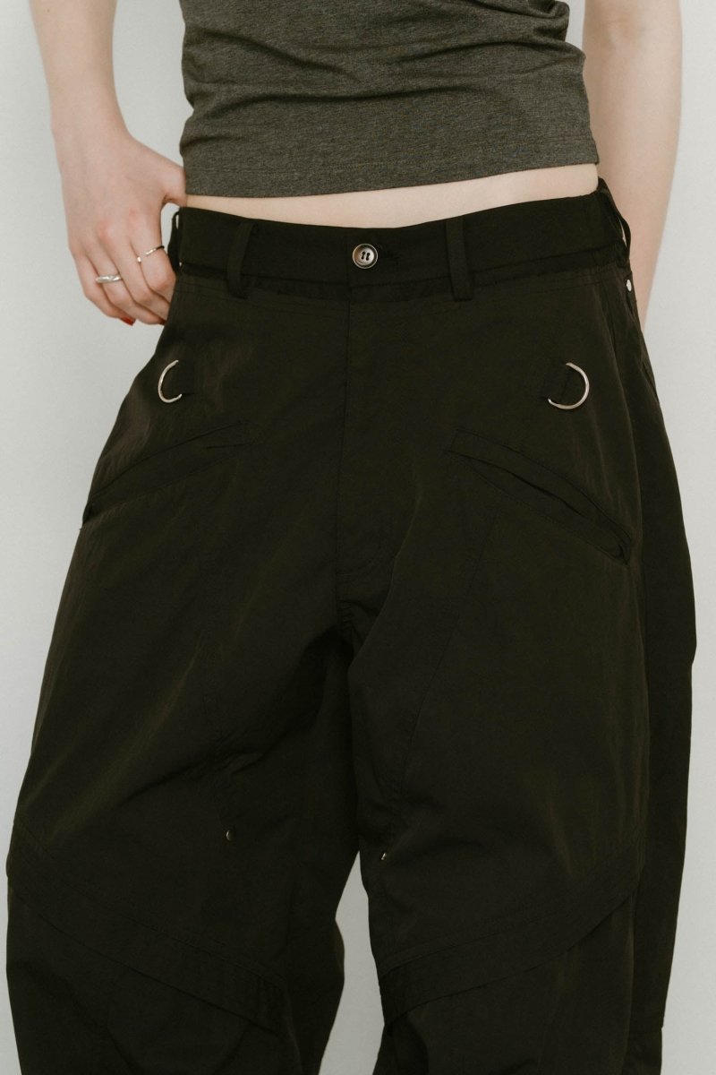docking nylon pants(unisex)/black - KNUTH MARF